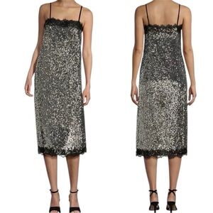 Lilly Sisto x Gianni Bini Sequined Slip Dress